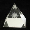 blank crystal pyramids