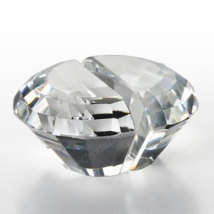 diced diamond crystal business card holder