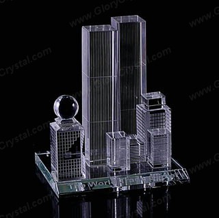 3d building crystal model