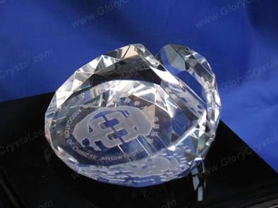 crystal name card holder