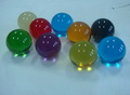 colored crystal balls