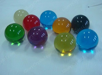 colorful crystal balls