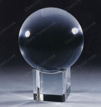 crystal ball on blank cube base
