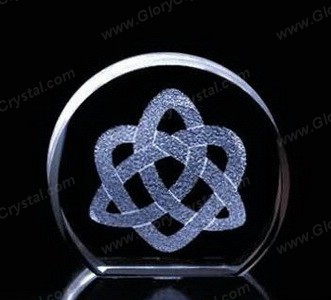 3d lasered crystal plaque