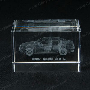 audi design crystal paperweight