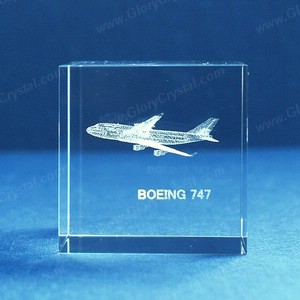 boeing 747 airplane crystal gifts