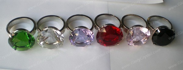 Colored Crystal Diamond Napkin Ring 