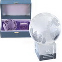 optic glass globe trophies