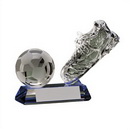 soccer crystal trophies