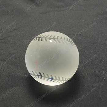 optical crystal glass baseball