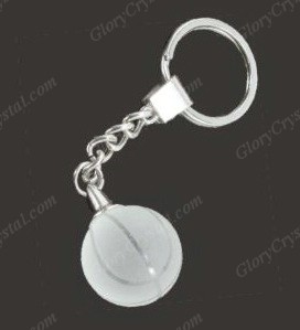 crystal basketball keyring