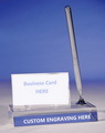 crystal business card holder pen stand