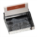 engraved crystal business card holder