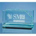 jade glass business card holder engraved