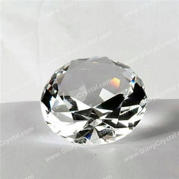 crystal diamond paperweight