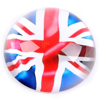 color printed crystal dome paperweight UK design