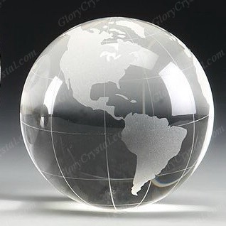 optic crystal globe Sphere