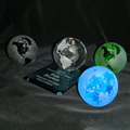 colored crystal glass globes