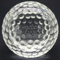 engraved crystal golfball with flat cutted