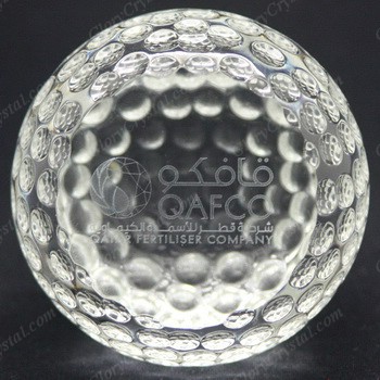 laser engraved crystal golfball