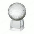 crystal golf ball on base