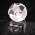 3D LASER CRYSTAL SOCCER PAPERWEIGHT