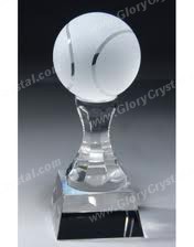 tennis crystal trophies