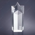 blank crystal star trophy award
