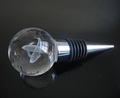 3d laser crystal sphere wine stopper